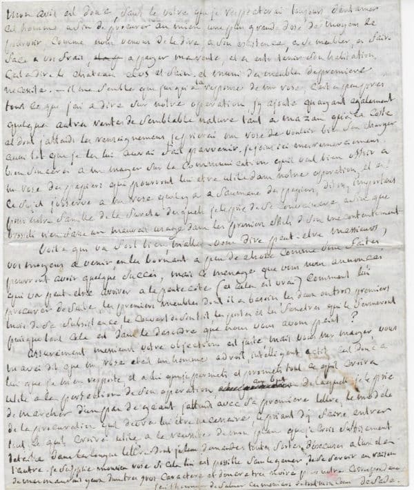 Le marquis de SADE - Lettre autographe signée – Image 4